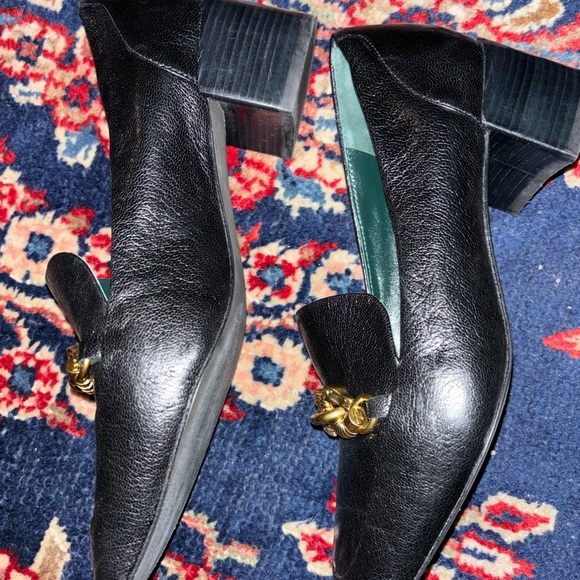 Tory Burch black leather Jessa loafers women’s size 6.5 - Picture 6 of 8